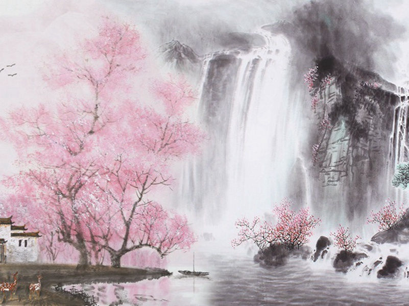 严公厅宴同咏蜀道画图得空字