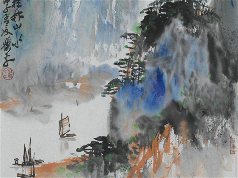 殿中杨监见示张旭草书图